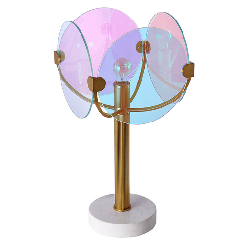 Kalco Lighting Chroma True Brass Table Lamp