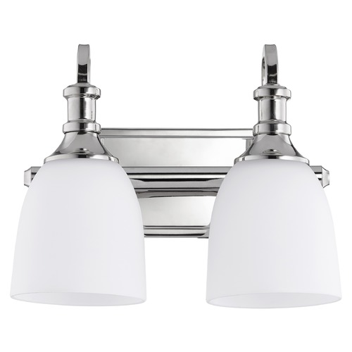 Quorum Lighting Richmond Polished Nickel Bathroom Light by Quorum Lighting 5011-2-62