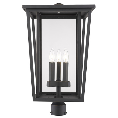 Seoul Oil Rubbed Bronze Post Light by Z-Lite