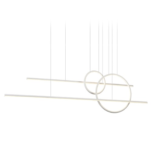 Chute Calypso White LED Multi-Light Pendant by Kuzco Lighting