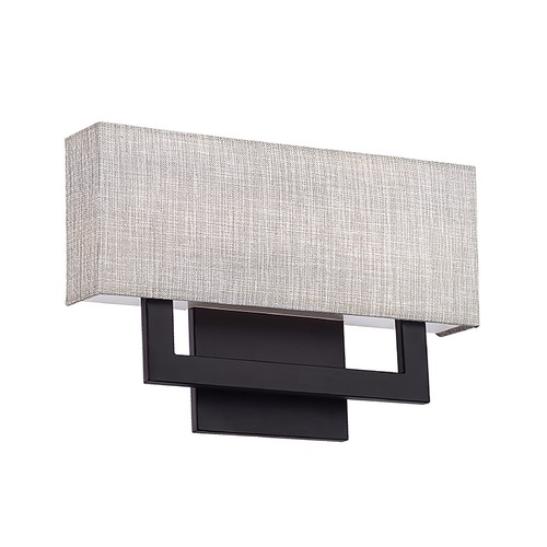 WAC Lighting Manhattan 15-Inch LED Wall Sconce in Black 2700K by WAC Lighting WS-13115-BK