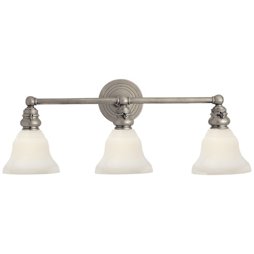 Visual Comfort Signature Collection E.F. Chapman Boston 3-Light in Antique Nickel by Visual Comfort Signature SL2933ANSLEGWG