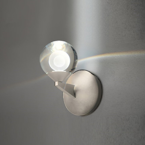 Double Bubble Satin Nickel LED Sconce by Modern Forms