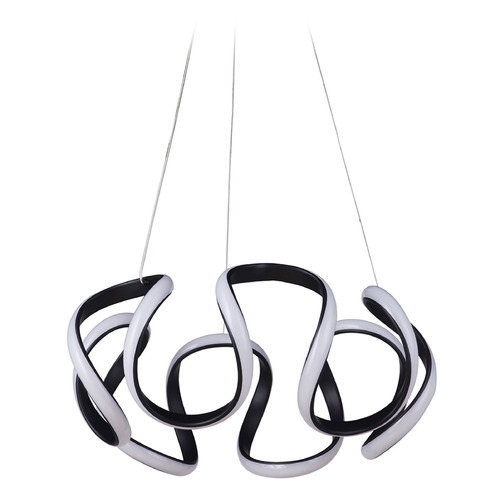 Pulse Flat Black LED Pendant by Craftmade Lighting