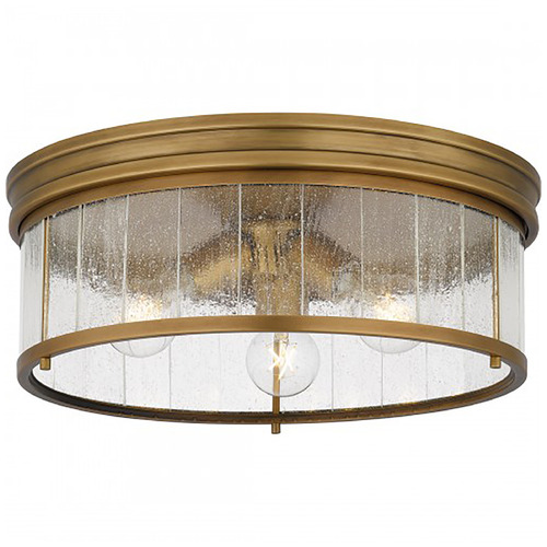 Quoizel Lighting Quoizel Lighting Quoizel Flush Mount Weathered Brass Flushmount Light QFL6743WS