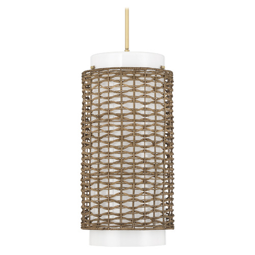 Hunter Fan Company Laila Luxe Gold Pendant Light with Cylindrical Shade