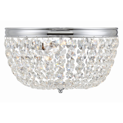 Crystorama Lighting Crystorama Lighting Nola Polished Chrome Flushmount Light NOL-314-CH-CL-MWP