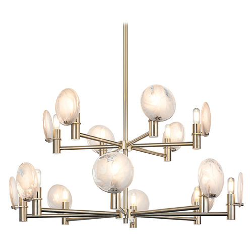 Matteo Lighting Cloudburst Champagne Gold LED Chandelier