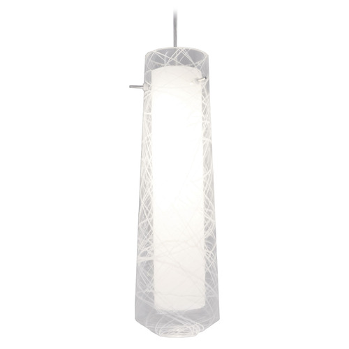 AFX Lighting Afx Lighting Spun Satin Nickel LED Mini-Pendant Light with Cylindrical Shade SPP1000L40D2SNCL