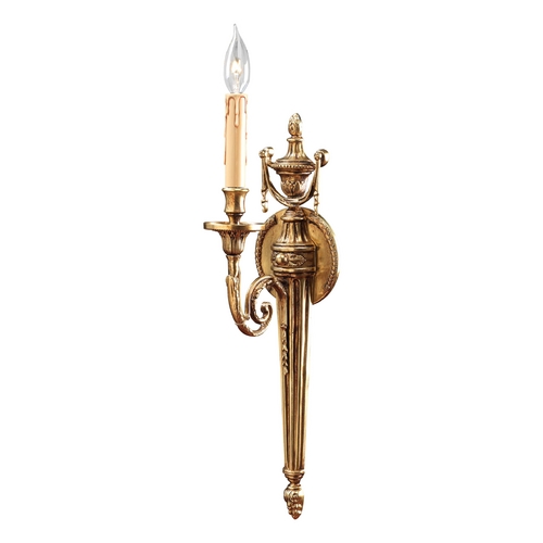 French Gold Sconce by Metropolitan Lighting