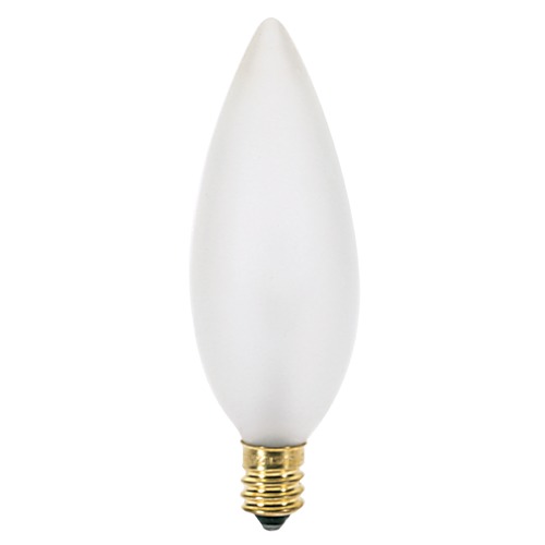 Satco Lighting Incandescent Flame Light Bulb Candelabra Base 120V by Satco S3285