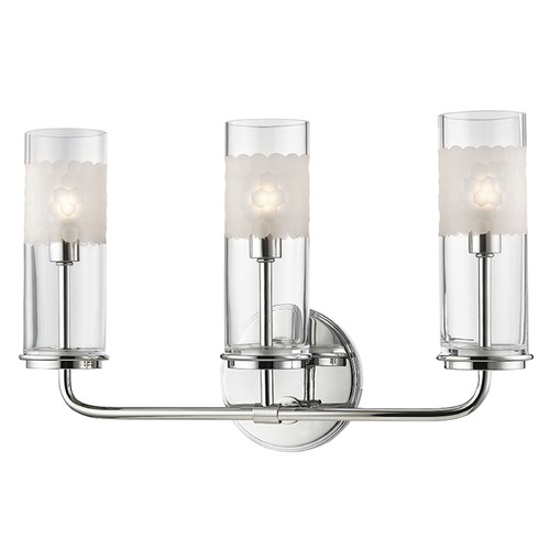 Hudson Valley Lighting Wentworth 3-Light Bath Light in Polished Nickel by Hudson Valley Lighting 3903-PN