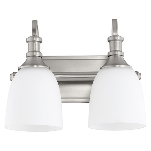 Richmond Satin Nickel Bathroom Light by Quorum Lighting