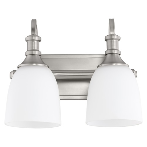 Quorum Lighting Richmond Satin Nickel Bathroom Light by Quorum Lighting 5011-2-65