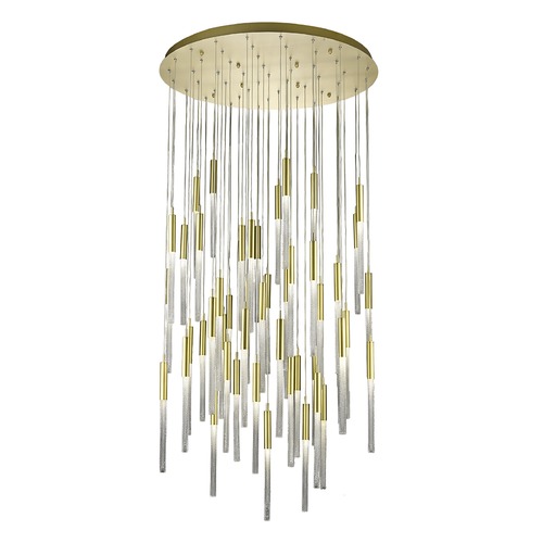 Boa 51-Light Brushed Brass LED Multi-Light Pendant by Avenue Lighting