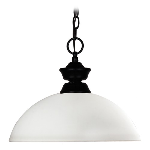 Z-Lite Shark/Windsor Matte Black Pendant by Z-Lite 100701MB-DMO14