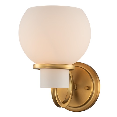 Kalco Lighting Ascher Wall Sconce in Winter Brass 513021WB