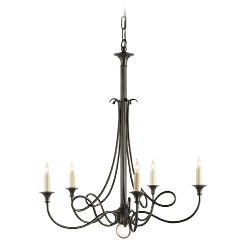 Visual Comfort Signature Collection Eric Cohler Twist Chandelier in Bronze by Visual Comfort Signature SC5015BZ