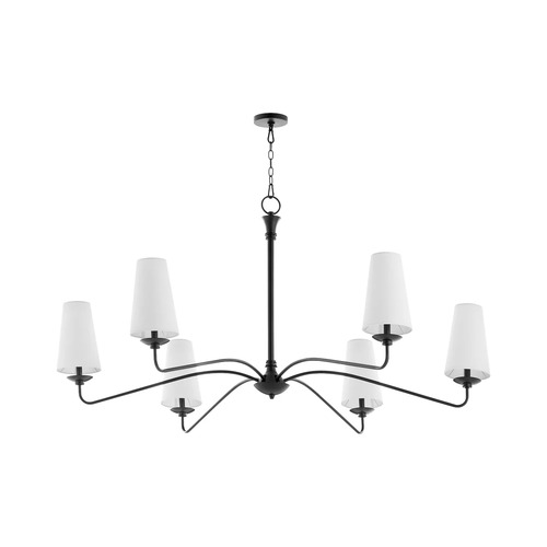 Euphora 62-Inch Chandelier in Matte Black by Quorum Lighting