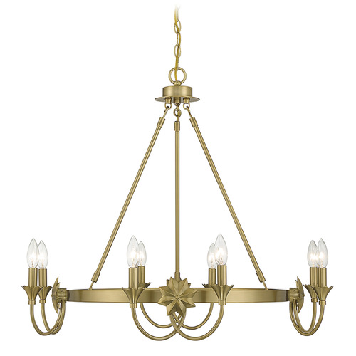 Savoy House Sullivan 8-Light Chandelier in Warm Brass by Savoy House 1-2206-8-322