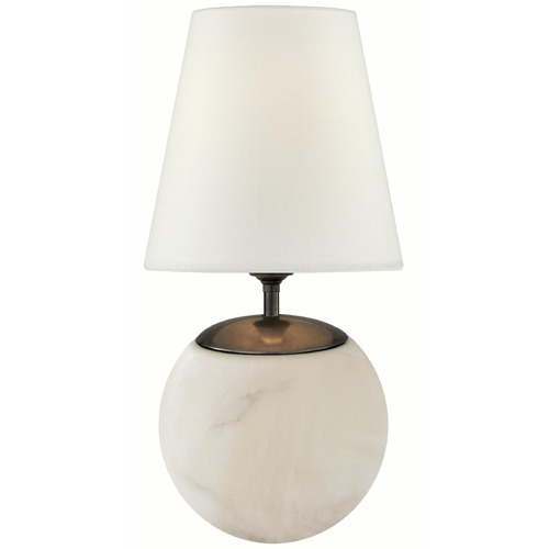 Visual Comfort Signature Collection Terri Alabaster Table Lamp with Conical Shade