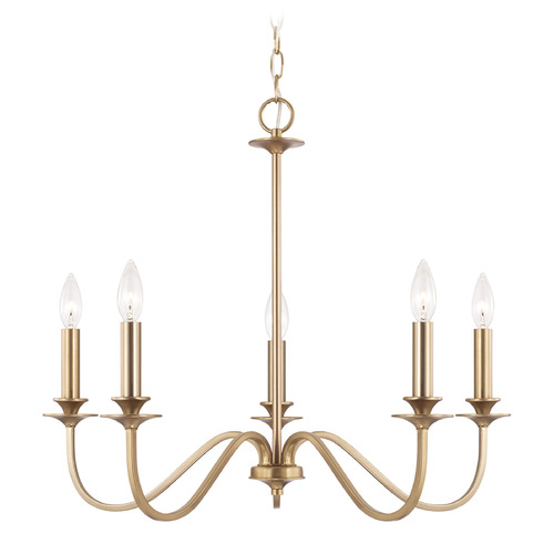 Capital Lighting Weston 26-Inch Chandelier in Matte Brass by Capital Lighting AA1023MA