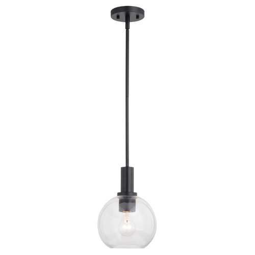 Marshall Matte Black Mini-Pendant Light by Vaxcel Lighting