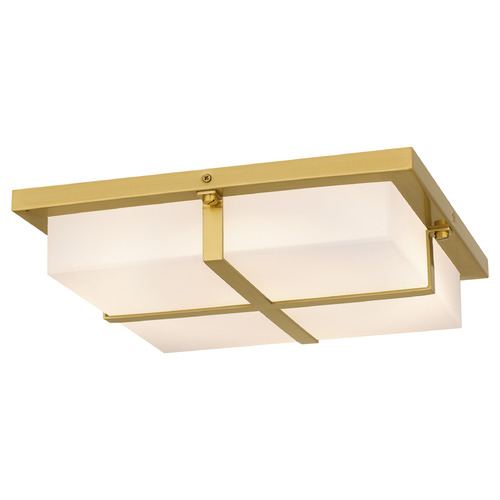 Quoizel Lighting Armstrong Brushed Gold LED Flushmount Light