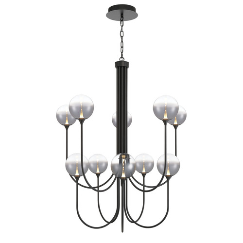 Lissa 10-Light LED Grand Chandelier in Black by Eurofase Lighting