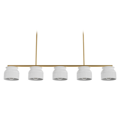 Hunter Fan Company Harlowe Luxe Gold Island Light with Urn Shade