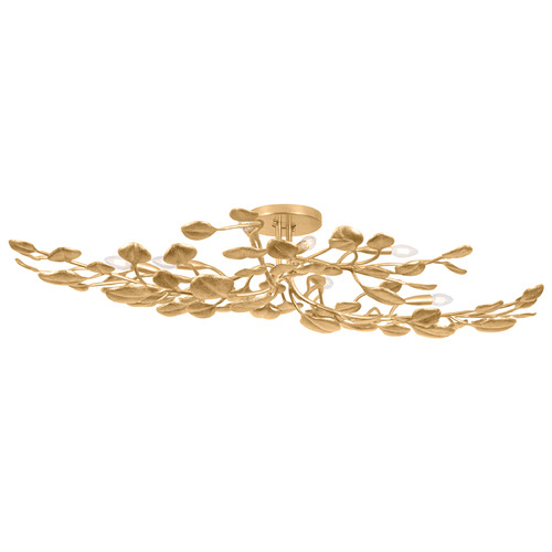 Corbett Lighting Corbett Lighting Menorca Vintage Gold Leaf LED Semi-Flushmount Light 499-30-VGL