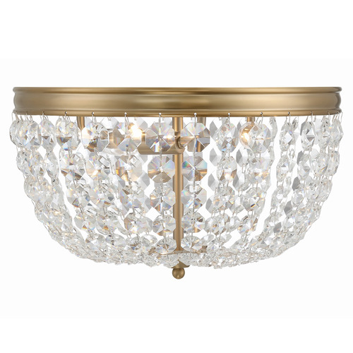 Crystorama Lighting Nola Vibrant Gold Flushmount Light