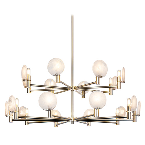 Matteo Lighting Cloudburst Champagne Gold LED Chandelier