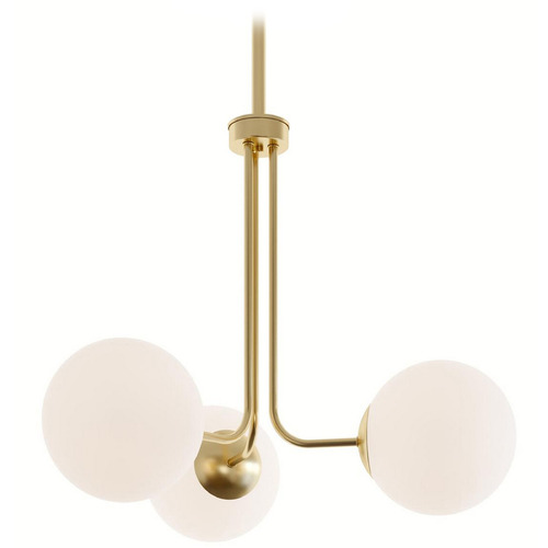 Afx Lighting Metropolitan Satin Brass LED Chandelier