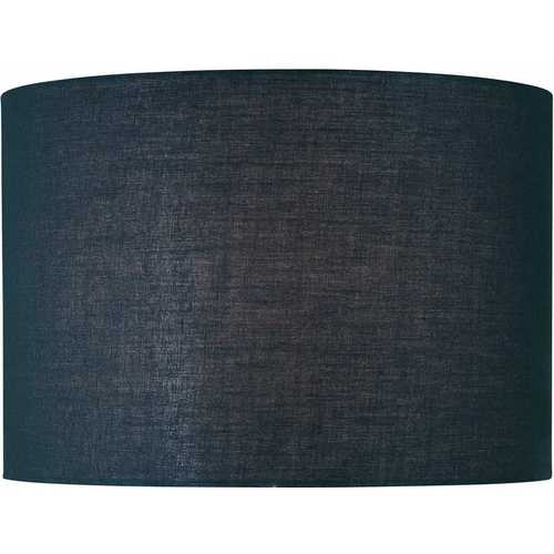 Black Drum Lamp Shade with Spider Assembly by Lite Source Lighting