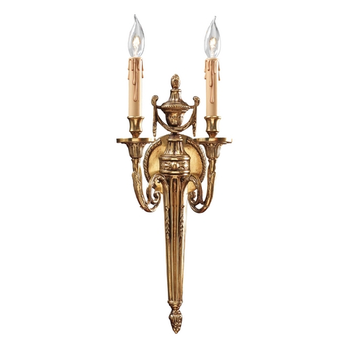 Metropolitan Lighting Sconce Wall Light in French Gold Finish N9602