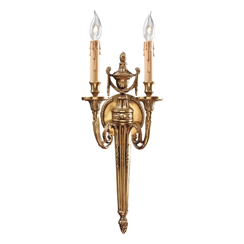 Sconce Wall Light in French Gold by Metropolitan Lighting