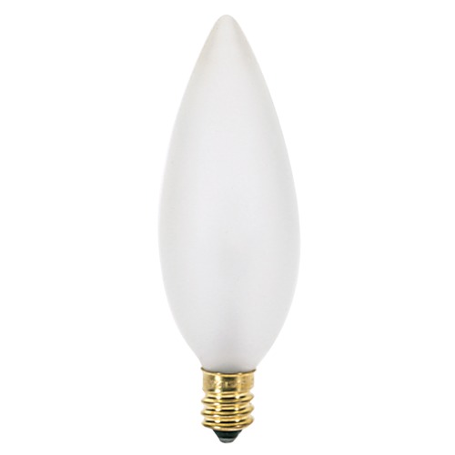 Satco Lighting Incandescent Flame Light Bulb Candelabra Base 120V by Satco S3286