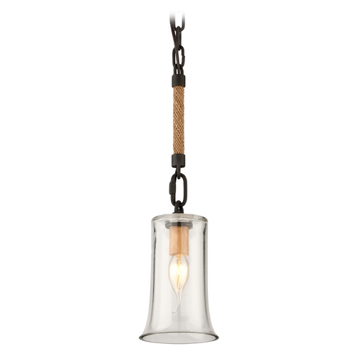 Troy Lighting Pier 39 5-Inch Wide Mini Pendant in Shipyard Bronze by Troy Lighting F3622