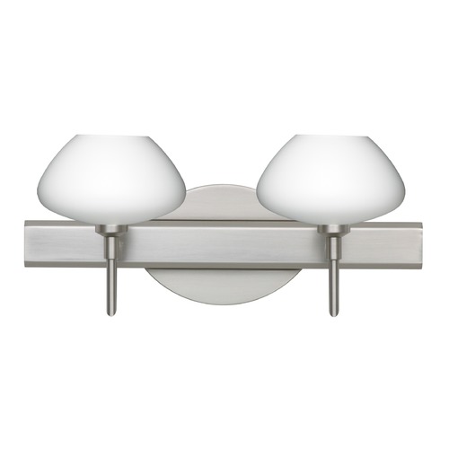 Besa Lighting Besa Lighting Peri Satin Nickel LED Bathroom Light 2SW-541007-LED-SN