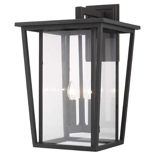 Seoul Oil Rubbed Bronze Outdoor Wall Light by Z-Lite