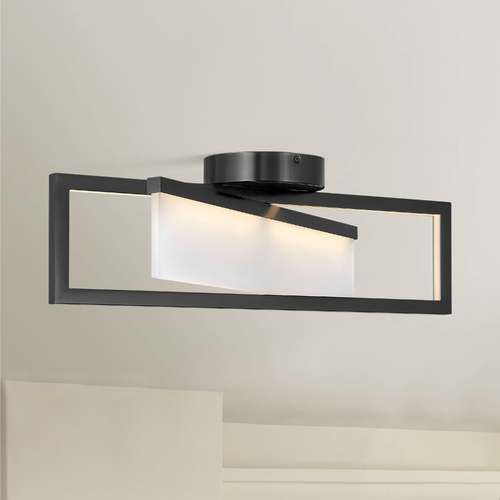 Folio 23-Inch Black LED Flush Mount by Hinkley Lighting