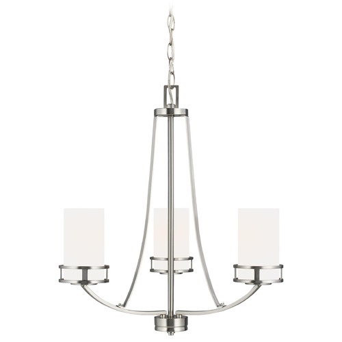 Robie Brushed Nickel Chandelier by Generation Lighting