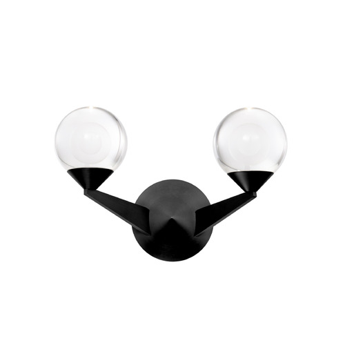 Double Bubble Black LED Sconce by Modern Forms