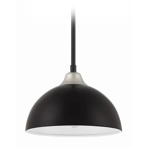 Kahn Midnight & Satin Aluminum Outdoor Hanging Light by Craftmade Lighting