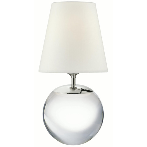 Visual Comfort Signature Collection Terri Crystal Table Lamp with Conical Shade