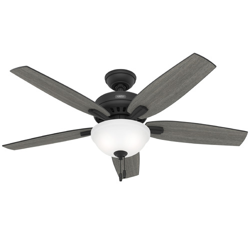 Hunter Fan Company Newsome Matte Black LED Ceiling Fan with Light