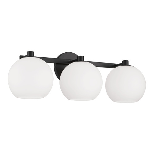 Homeplace By Capital Lighting Ansley Matte Black Bathroom Light