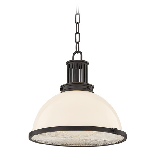 Hudson Valley Lighting Pinesbridge Distressed Bronze LED Pendant Light with Bowl / Dome Shade