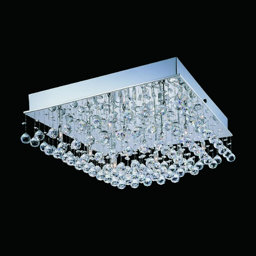 Krysztal Stainless Steel Flush Mount by Lite Source Lighting